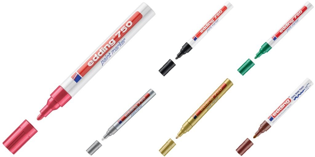 Marker permanentni lakirajući 2-4mm Edding 750