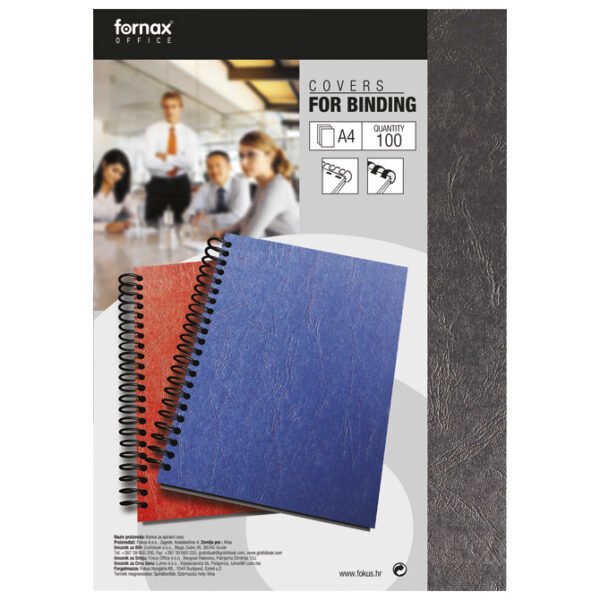 Korice za spiralni uvez 250g karton reljefne A3 100kom.-boje