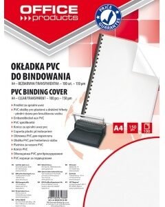 Korice za spiralni uvez 200mic. pvc A4 100kom prozirne