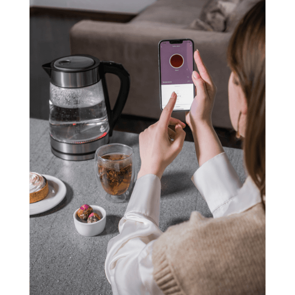 Pametno kuhalo za vodu, AENO Electric Kettle, Tongtai smart wifi, glass kettle, 220-240V~, 50/60Hz, 1850-2200W, Strix, NW:1.15Kg.