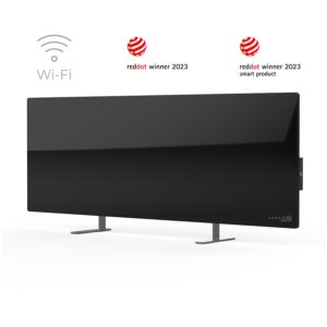 AENO Premium Eco Smart Heater, 700W, Tempered glass, BLACK Grijalica infrared na struju Aeno,crna.