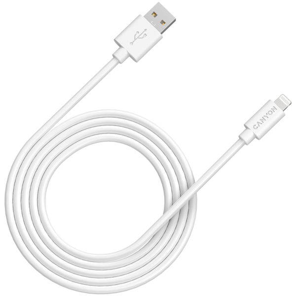 CANYON cable MFI-12 USB-A to Lightning 2m White CANYON cable MFI-12 USB-A to Lightning 2m White