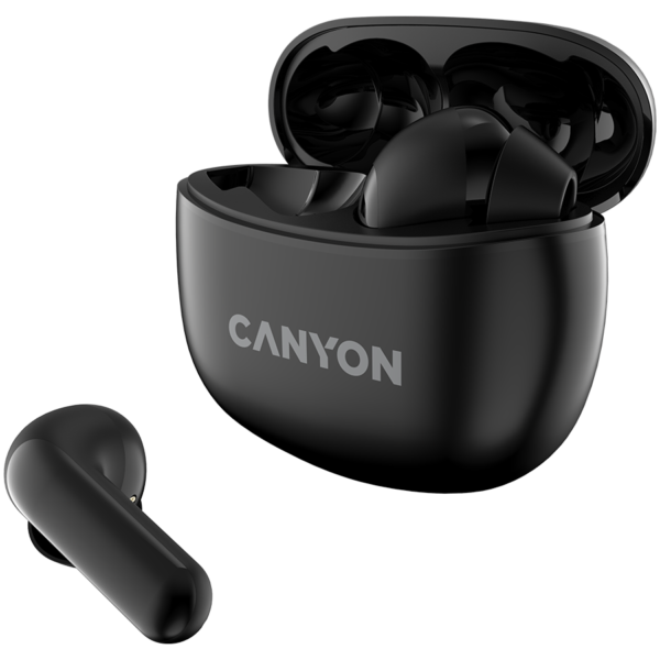 CANYON headset TWS-5 Black, bežične slušalice, bluetooth