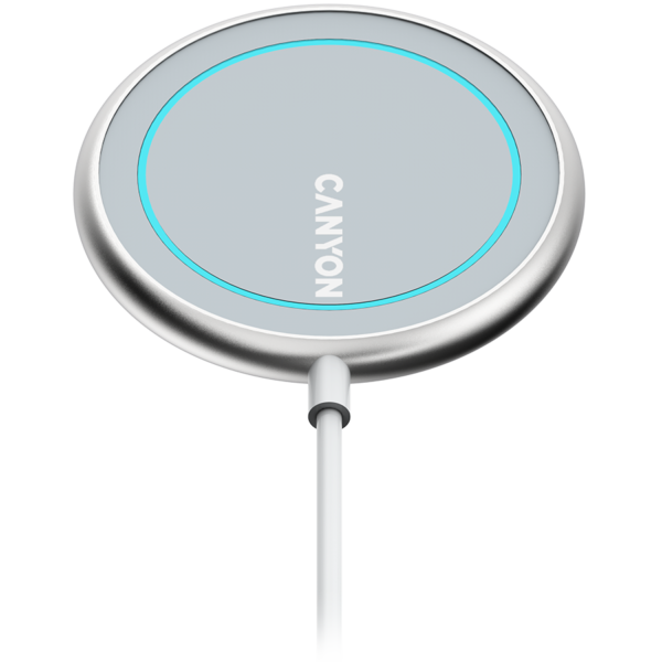 CANYON wireless charger WS-100 15W Magnetic Silver2 CANYON wireless charger WS-100 15W Magnetic Silver2