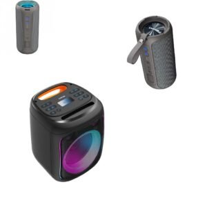 Zvučnici za reprodukciju zvuka bežičnim putem bluetooth,bez kablova.