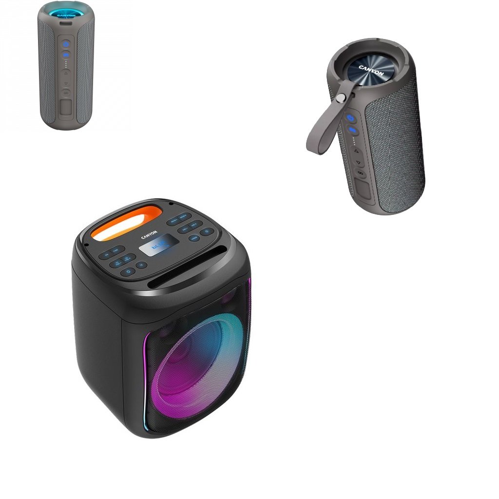 Zvučnici za reprodukciju zvuka bežičnim putem bluetooth,bez kablova.