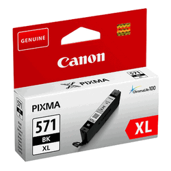 Canon tinta CLI-571BK XL, crna, Tintni ulošci ili toneri CANON; Originalni spremnici s tintom tvrtke Canon