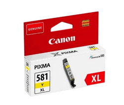 Canon tinta CLI-581Y XL, žuta; Tintni ulošci ili toneri CANON; Originalni spremnici s tintom tvrtke Canon