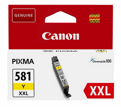 Canon tinta CLI-581Y XXL, žuta; Tintni ulošci ili toneri CANON; Originalni spremnici s tintom tvrtke Canon