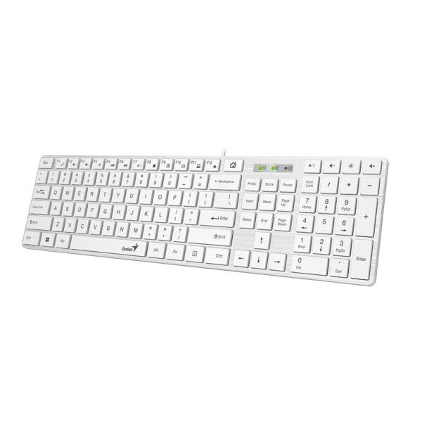 Genius SlimStar 126, tipkovnica, USB, bijela;