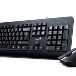 Genius KM-160, tipkovnica+miš, USB; Tipke konkavnog oblika;  Karakteristike miša: Optički senzor;  Rezolucija 1000dpi; Tipkovnica: 460 x 157.5 x 27 mm, 570 g; Miš: 37.8 x 100 x 58 mm, 85 g