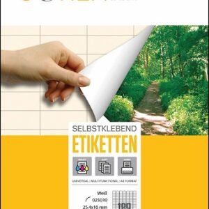 Etiketa laser/inkjet/copy 25,4x10,0 Sorex 100/1