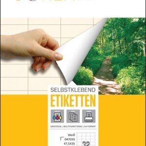 Etiketa laser/inkjet/copy 47,5x35,0 Sorex 100/1