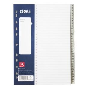 281606187_1 Pregrada plastična A4 brojevi 1-31 31 list Deli E38158 siva