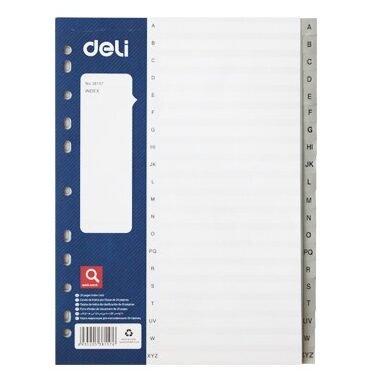 Pregrada plastična A4 abeceda A-Z 20 listova Deli