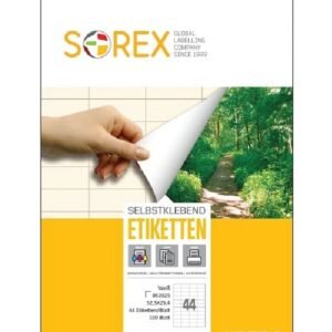 52,5x25,4 Sorex Etiketa laser/inkjet/copy 52,5x25,4 Sorex 100/1