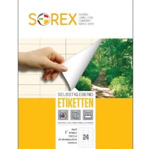 70,0x33,8 Sorex Etiketa laser/inkjet/copy 70,0x33,8 Sorex 100/1