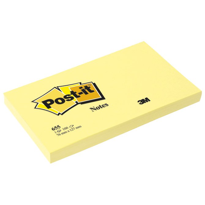 Blok samoljepljivi 127x76mm 100 listova Post-it 3M 6830 žuti 1/1