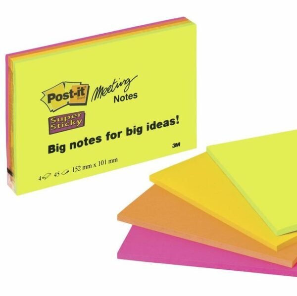 Blok samoljepljivi 152x101mm 180 listova Post-it 3M 6445 Super Sticky