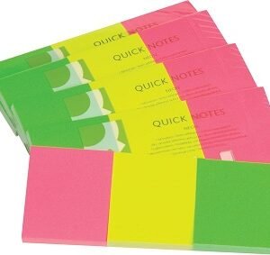 Blok samoljepljivi 38x51mm 3x50 listova mix 3 boje Q-Connect Blok samoljepljivi 38x51mm 3x50 listova mix 3 boje Q-Connect