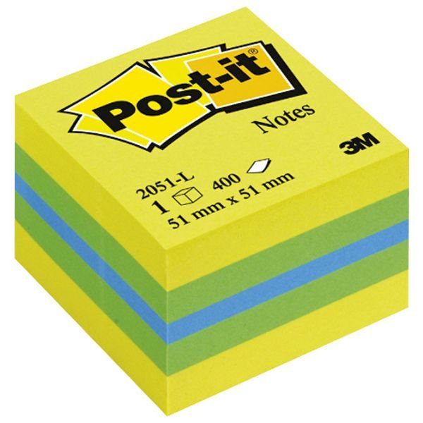 Blok samoljepljivi  51x51mm 400 listova Post-it 3M 2051L