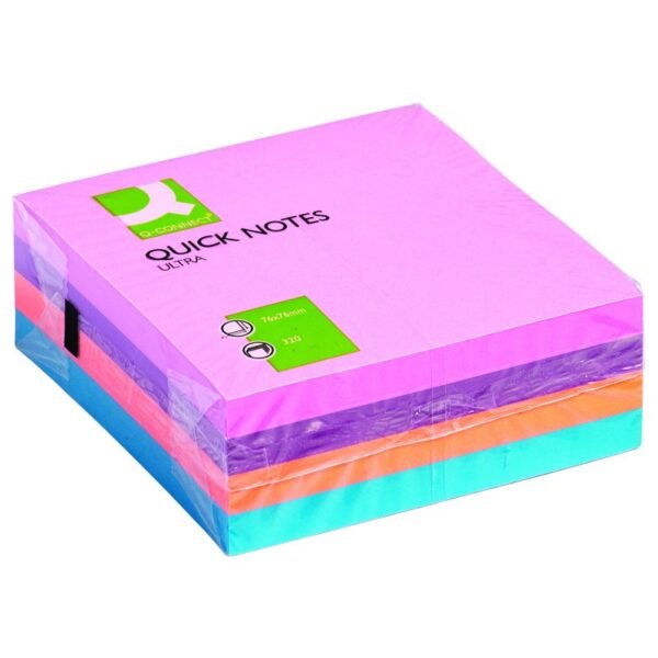 Blok samoljepljivi 76x76mm 320 lista Q-Connect KF02514 mix intenziv