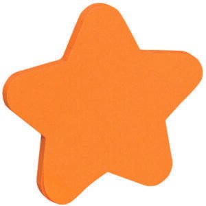 Blok samoljepljivi Zvijezda 50 listova narančasta Donau Blok samoljepljivi "Zvijezda" 50 listova narančasta Donau