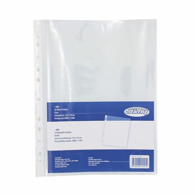 Fascikl uložni pvc A4 35mic A035-11-100 100/1 orange peel