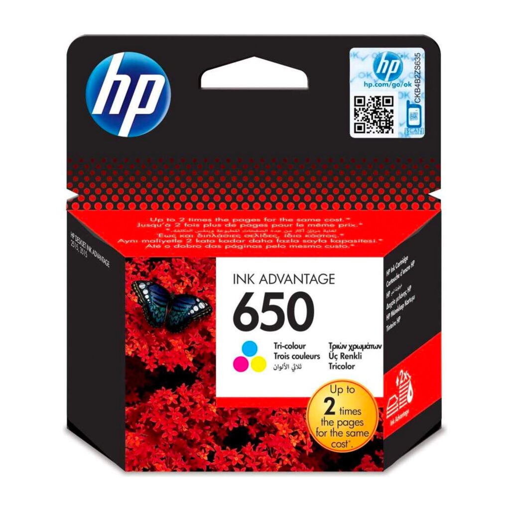 HP 650 Tri-color Ink Cartridge