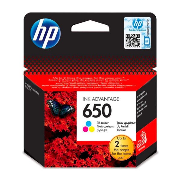 HP 650 Tri-color Ink Cartridge