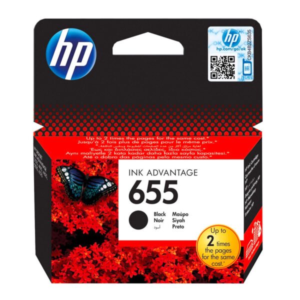 HP 655 ink cartridge black 550p