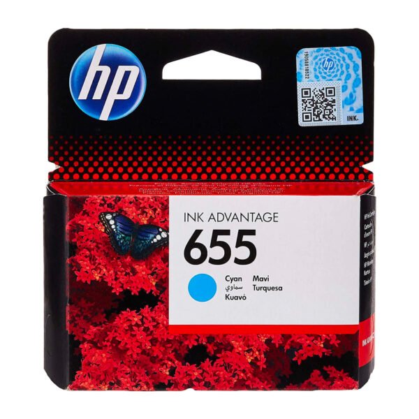 HP 655 ink cartridge cyan 600p