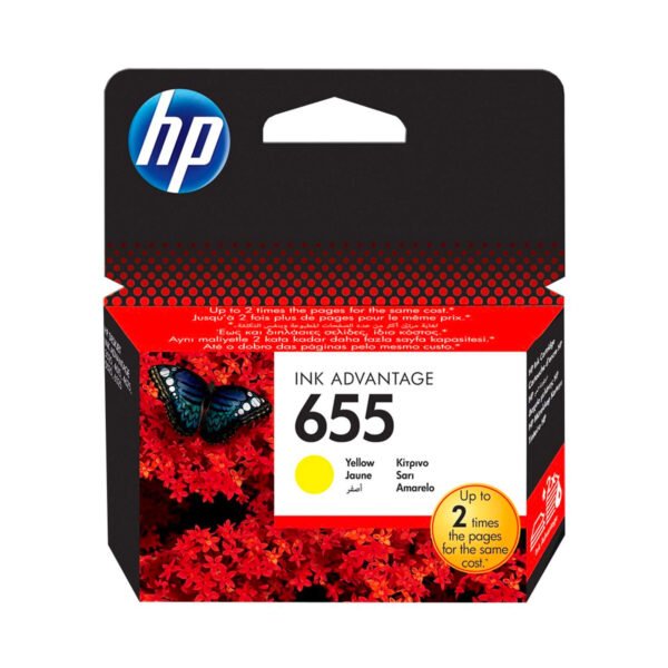 HP 655 ink cartridge yellow 600p