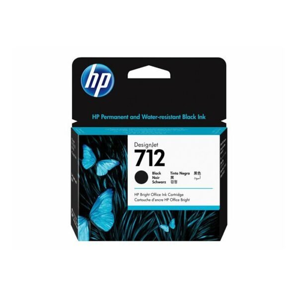 HP 712 80-ml Black Designjet Ink Cartridge