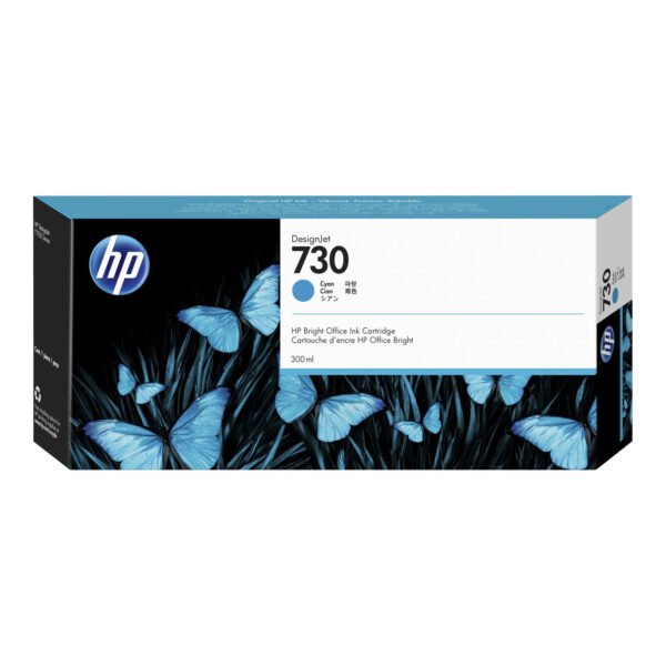 HP 730 300 ml Cyan Ink Cartridge 