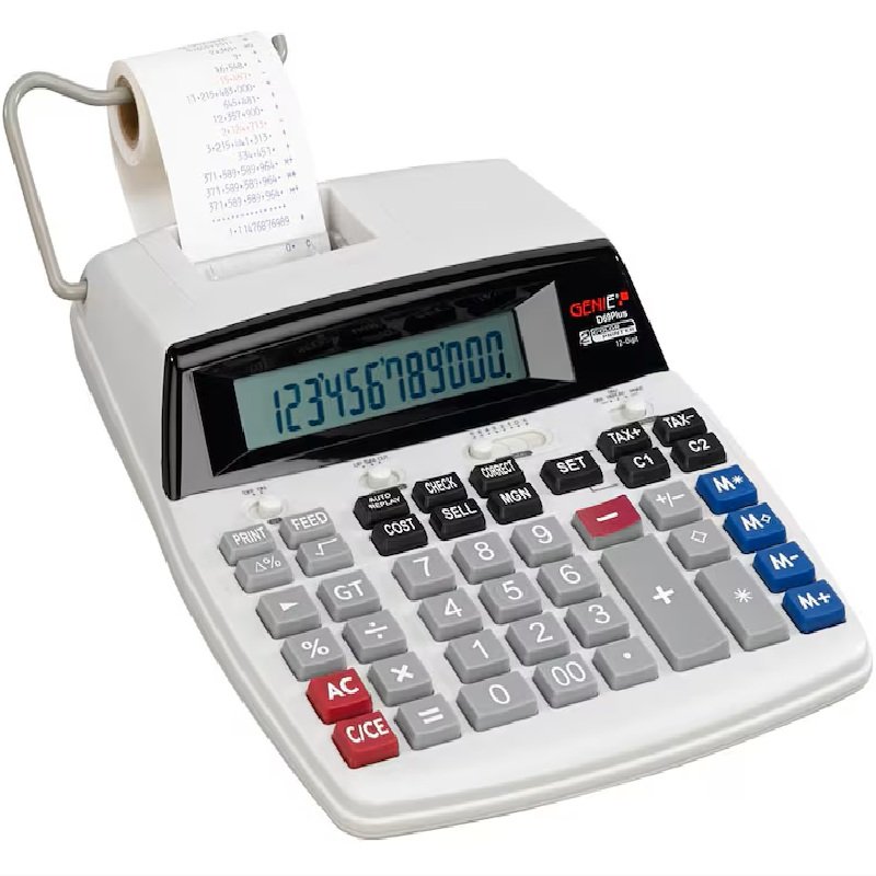 Kalkulator stolni  12 mjesta Genie D69 plus crveno/crni ispis