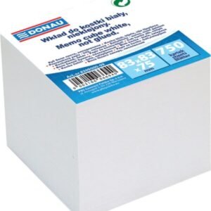 Kocka pvc s papirom Donau 7490001-99 bijeli papiri