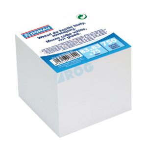 Papir za kocku 8,3x8,3x7,5 cm Donau bijeli