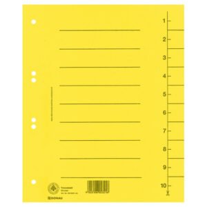 Pregrada kartonska A4 250g Donau 8610001-11 žuta Pregrada kartonska A4 250g Donau žuta