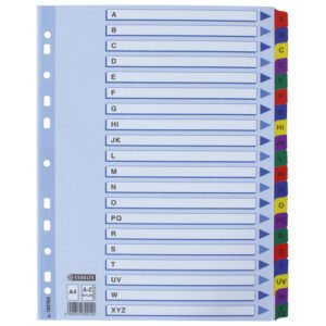 Pregrada kartonska A4 A-Z kolor 20listova Esselte 100166 Pregrada kartonska A4 A-Z kolor 20listova Esselte 100166