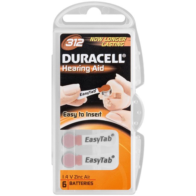 Baterija DURACELL Hearing DA312 6/1