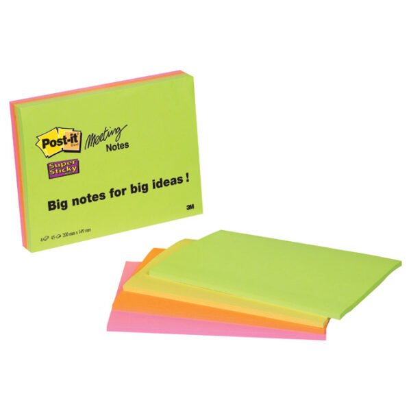 Blok samoljepljivi 203x152mm 180 listova Post-it 3M 6845