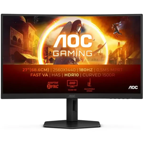 AOC CQ27G4X, VA 27", DP, 2xHDMI, HAS, 180Hz, QHD