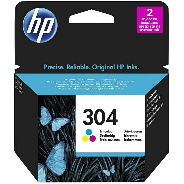 HP 304 Tri-color Ink Cartridge