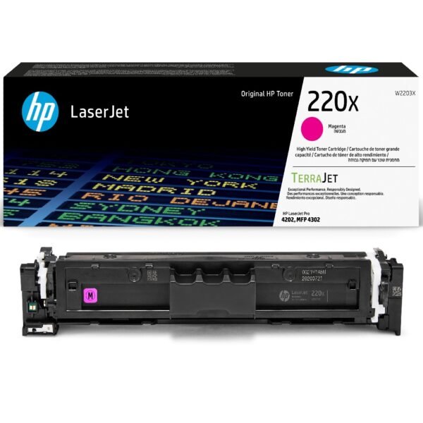 HP 220X Original Magenta LaserJet Toner; 