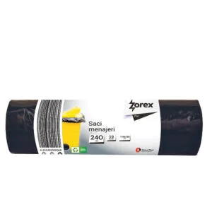 Vreća za smeće 240L 110x125cm 10/1 LDPE crna Zorex Pro