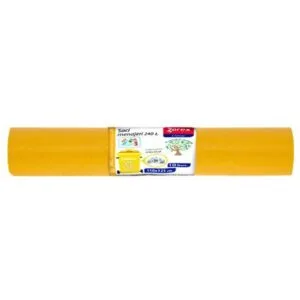 Vreća za smeće 240L 110x125cm 10/1 LDPE žute Zorex za plastiku i metal;