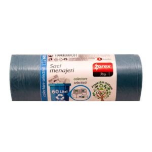 Vreća za smeće 60L 58x68 cm 10/1 LDPE plave Zorex za papir i karton