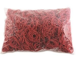 Gumica vezica fi  30mm 1kg crvena