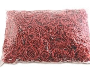 Gumica vezica fi  40mm 1kg crvena